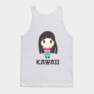 Cute Kawaii Chibi Beautiful Anime Girl Tank Top